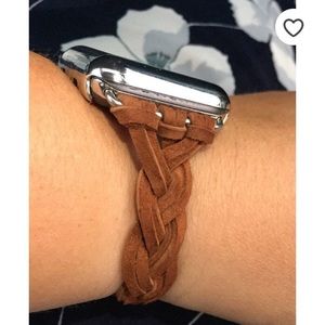 Braided suede Apple Watch band